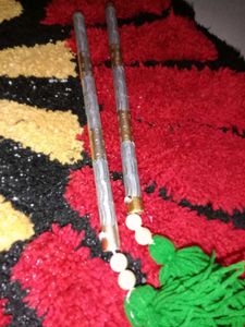 Nunchaku With Green Tassels