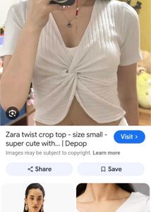 white crop top