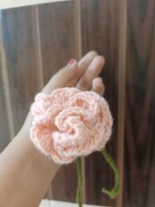 Handmade Crochet Flower Keychain