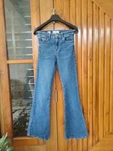 Bershka Blue Flare Jeans