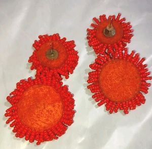 Red Earing 2 Studs