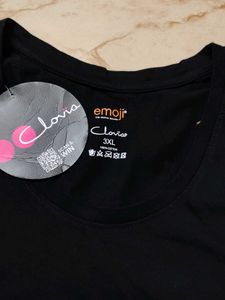 3xl Black Graphic T-Shirt New