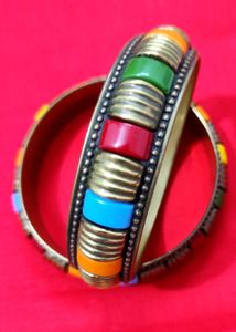 Colorful Retro Bangle Set✨🆕