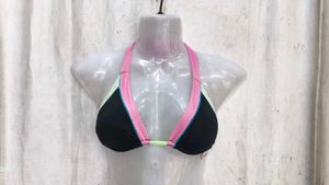 Stylish Colorblock Bikini Top