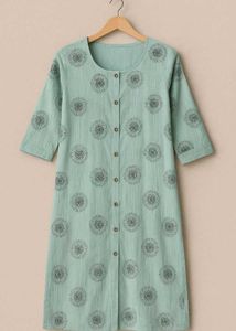 Mint Green and  Button-Down Dress combo pack of 2