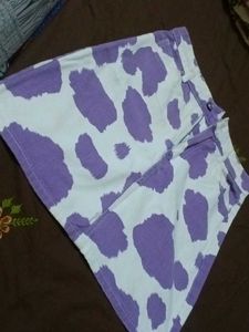 Cute Cow Print Mini Skirt