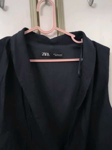 Zara Navy Blue Sleeveless Jumpsuit