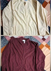 Men's 2 chinese collar Casual Shirts