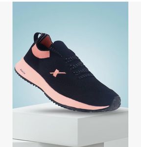 Stylish Black &amp; Peach Sneakers