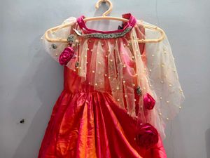 Girls Festive Gown with Pearls