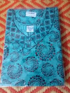 Comfortable Cotton Piping Nighty XXL