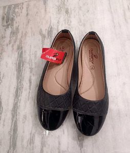 New Stylish Quilted Black Ballerinas
