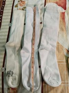 Vintage White Socks Set Of 3