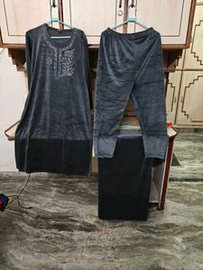 Velvet Kurta Pajama Set,and stall