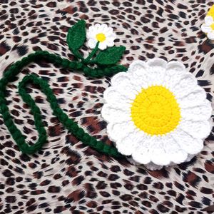 Crochet Daisy Flower sling bag 🌻🧶🎁