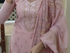 Beautiful Pink Kurta Set with Dupatta
