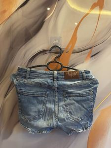 Blue Denim Cut-Off Shorts
