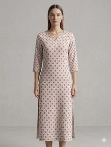 Pretty Printed Cotton Kurta