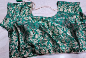 Green Colour Readymade Blouse