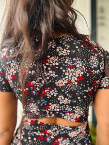 Chic Floral Print Mini Dress