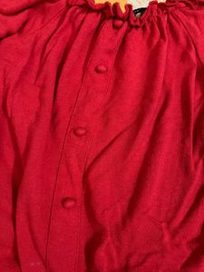 Chic Red Crop Top