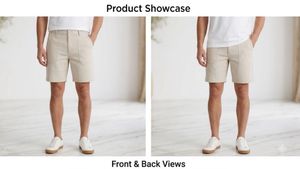 Women's Beige Cargo Shorts