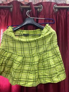 Green Pleated Skirt 💚