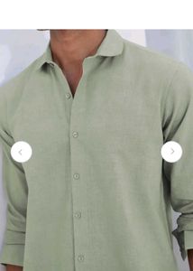 Men's Light Green Casual Shirt