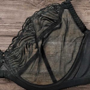 Next UK Underwired Sheer Black Bra
