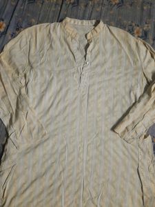 Men's Premium Embroidered off white Punjabi