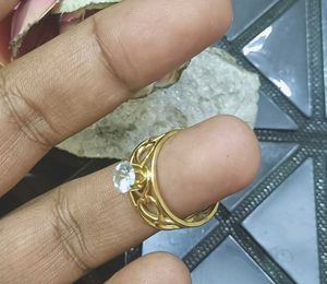 Gold Tone Statement Ring