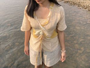 Kimono Style Tie-Front Top