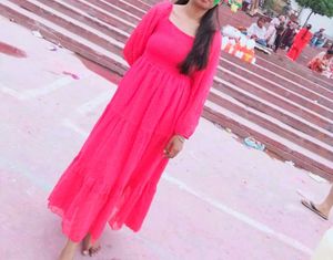 Vibrant pink Ethnic Gown
