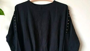 Black Party wear Women's Top