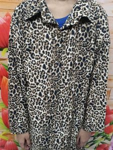 Leopard Print Button-Up Shirt