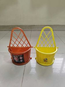 Pack Of Two Plastic Cutlery Pen Stand