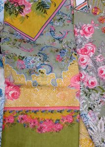 Floral Print Dress Material
