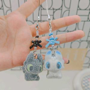 Imported Toothless & Light Fury Dragon Charms