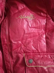 GIRLS NEW RED FLUFFY JACKET
