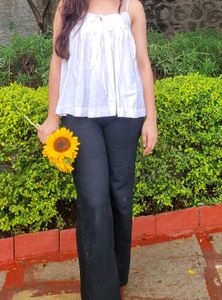 Flowy White Spaghetti Strap Top