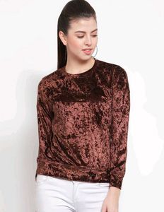 Sparkly Velvet Long Sleeve Top