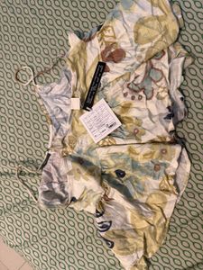 Abstract floral Print Summer Top