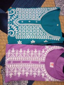 Cotton Short Kurti Set