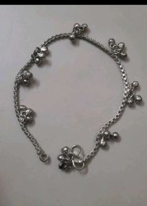 Silver Anklets with Bells