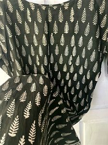 Printed Black Cotton Kurti