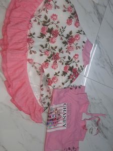 Girls Dress Pink Colour