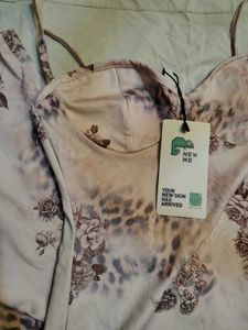 Newme Textured Print Bodycon Dress