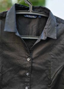 Classic Black Button-Up Shirt