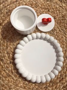 heart jar with bubble coaster