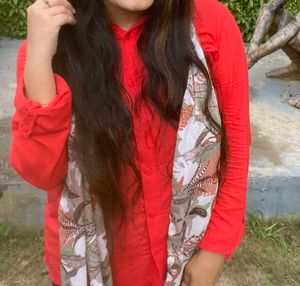 Red Cotton Shirt